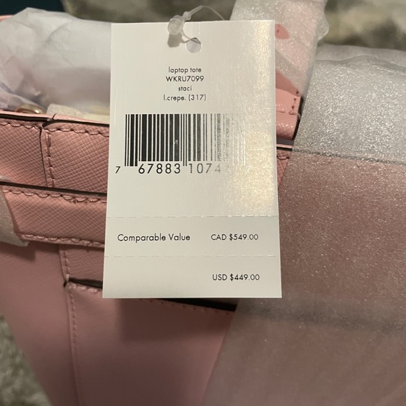 BRAND NEW Kate Spade Tote/Laptop Bag and Wallet set - light crepe - Picture 10 of 10